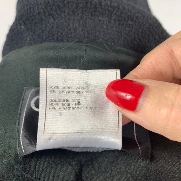 CHANEL Black Military Style Jacket Size 40 - Picture 8 of 8